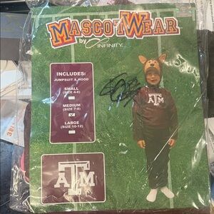 Infinity Texas A and M  Mascot Wear Jumpsuit with Hood